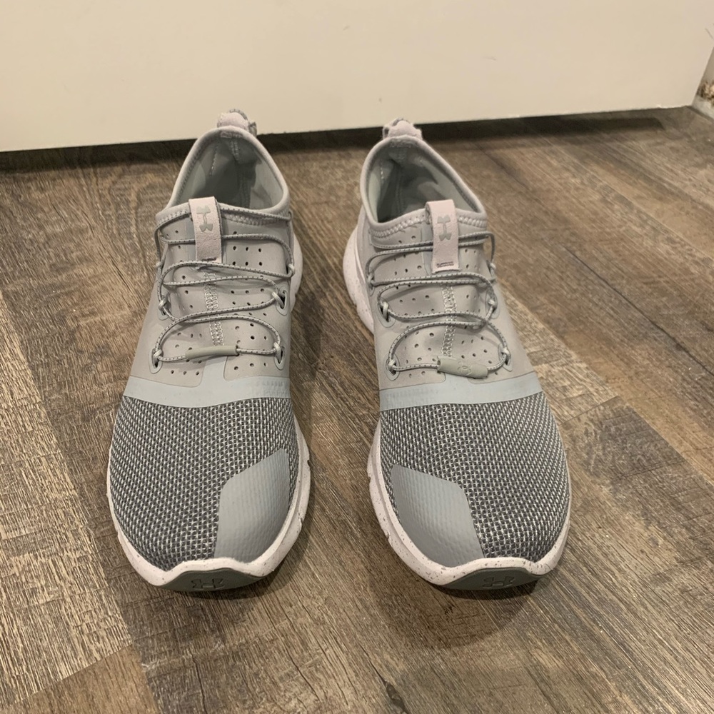 Gray Under Armour shoes